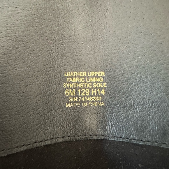 Tory Burch Amanda Black Pebbled Riding Boot Size 6 - Picture 11 of 12